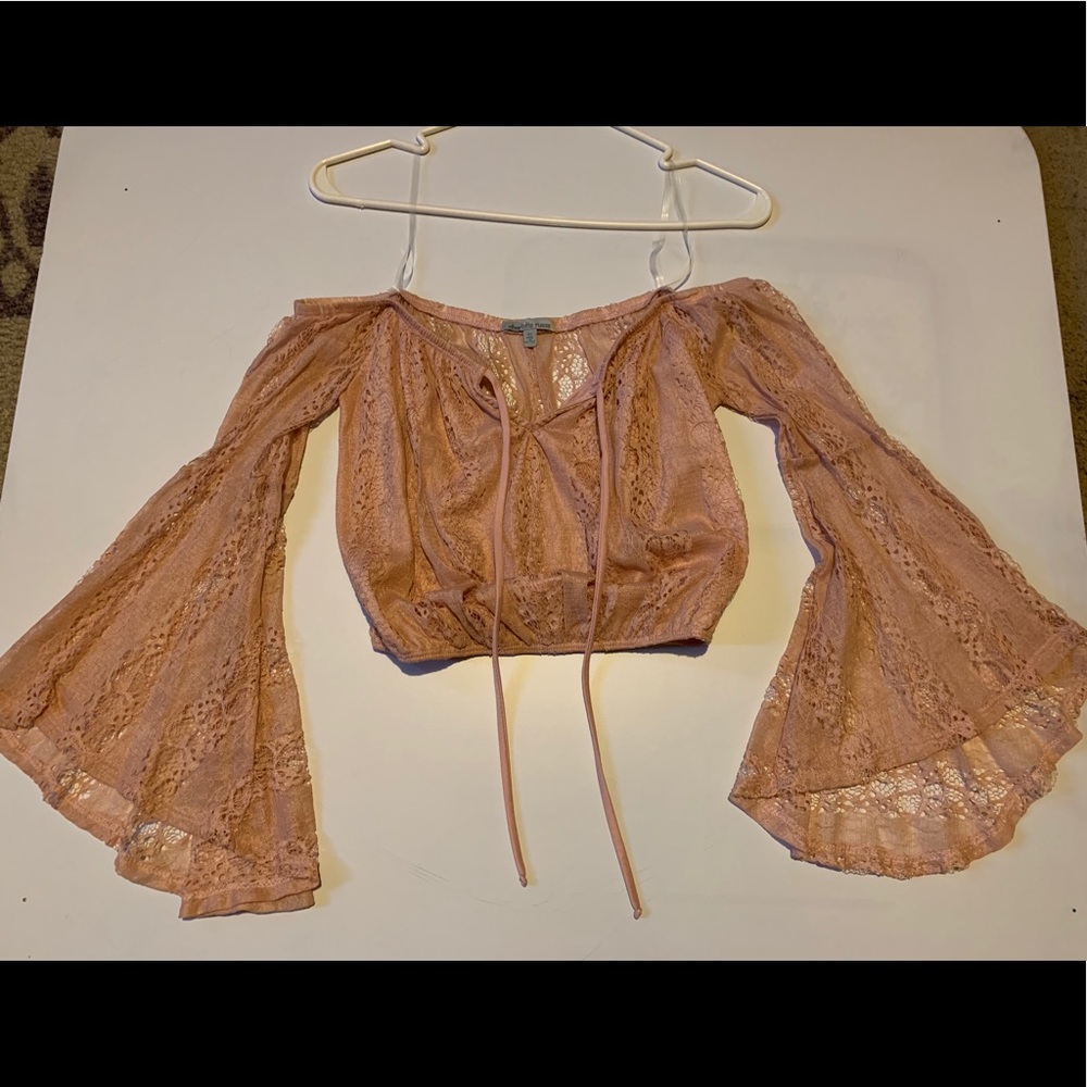 Pretty pink crop top
